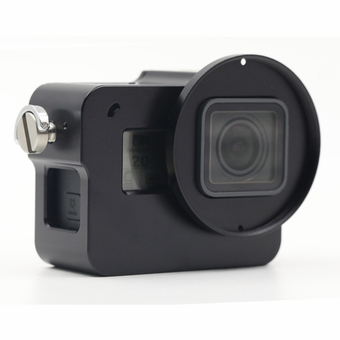 Black CNC Aluminum Case Metal Protective Housing Frame + Lens Cap Cover for Gopro Hero 5