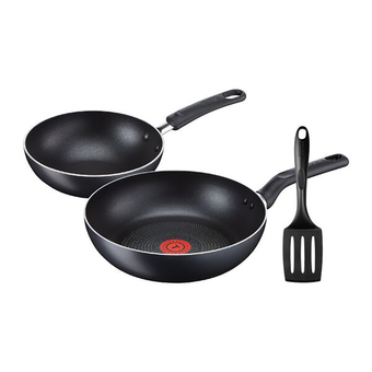 Tefal Super Cook Set Spatula + Wokpan 26 cm + Wokpan 16 cm.