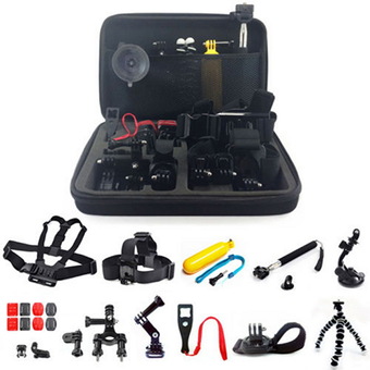 Allwin Head Chest Monopod Pole Mount Case Kit Bundle Accessories For GoPro Camera