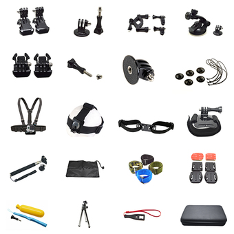 Gopro Hero 5 Accessories Set Kit Helmet mount tripod strap for Go pro 5 4 3 2 1 SJ4000 sjcam Xiaomi Yi h9 Sony Action Camera