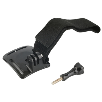 Adjustable Elastic Wrist Arm Band Strap Grip Mount for GoPro Hero with Screw (Black)