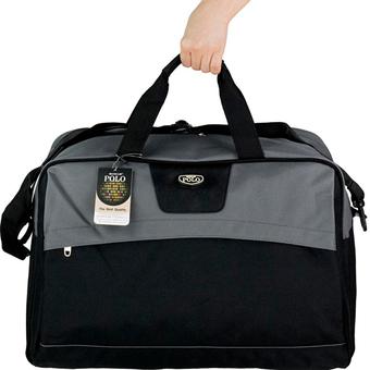 Romar Polo กระเป๋าเดินทาง กระเป๋าสะพาย กระเป๋าหิ้ว 20 นิ้ว รุ่น Smart Shape 90120 Tap Grey (Black)