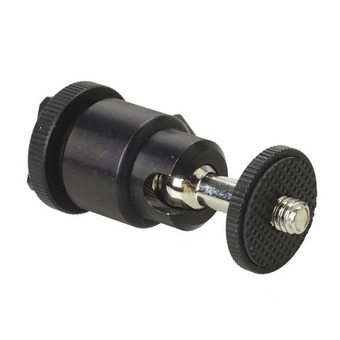 360 Swivel Mini Hotshoe Bracket Ballhead Stand for DSLRCameraTripod - Intl