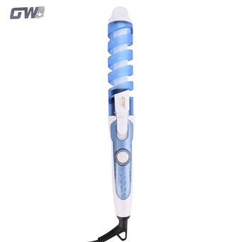 GUOWEI DIY Travel Useful Salon Spiral Ceramic Curling Iron Hair Curler