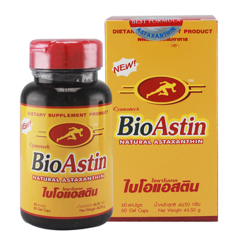 Bio Astin ไบโอแอสติน ผลิตภัณฑ์อาหารเสริมสกัดจากสาหร่ายแดง (60 เม็ด)