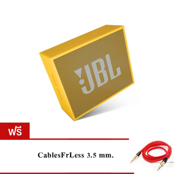 JBL GO Bluetooth Speaker (Yellow) ฟรี CablesFrLess (TM) 3ft 3.5mm