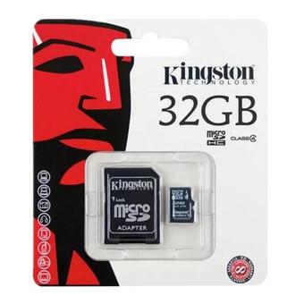 Kingston Memory Card Micro SD SDHC 32 GB Class 10 คิงส์ตัน เมมโมรี่การ์ด 32 GB(Black 32GB)