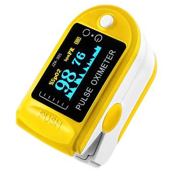 niceEshop Finger Pulse Oximeter Finger Oxygen Meter With Pulse Rate Monitor, Yellow