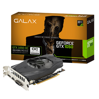 GALAX VGA - VIDEO GRAPHICS ARRAY NVIDIA (PCI-E) GTX1050 OC 2GB DDR5 128 BIT