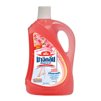 MAGICLEAN มาจิคลีน น้ำยาทำความสะอาดพื้น สีกุหลาบ ขวด 1800 มล.