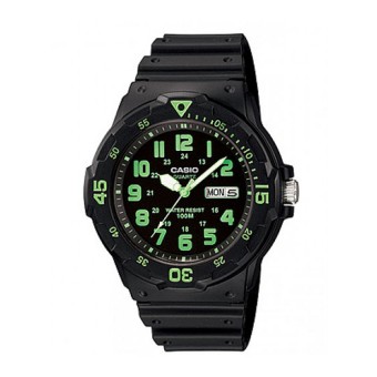 Casio นาฬิกาข้อมือผู้ชาย รุ่น MRW-200H-3BVDF (Black/Green)