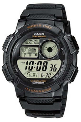 Casio นาฬิกาผู้ชาย ระบบดิจิตอล รุ่น AE-1000W-1AVDF - สีดำ