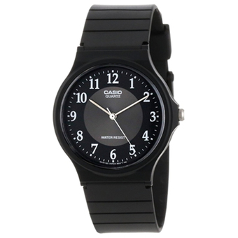 Casio นาฬิกาข้อมือ สายเรซิ่น สีดำ รุ่น MQ-24-1B3LDF