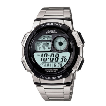 Casio Standard นาฬิกาข้อมือผู้ชาย สายแสตนเลส รุ่น AE-1000WD-1AVDF - สีเงิน