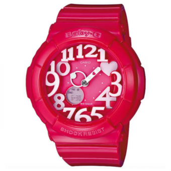 Casio Baby-G นาฬิกาข้อมือผู้หญิง สีชมพู สายเรซิ่น รุ่น BGA-130-4BDR