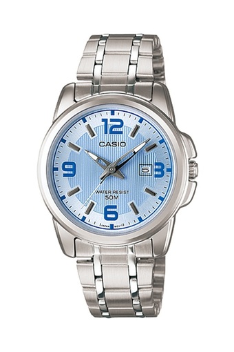 Casio นาฬิกาผู้หญิง สายสแตนเลส รุ่น LTP-1314D-2AVDF - สีเงิน