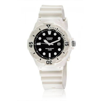 Casio นาฬิกาข้อมือหญิง รุ่น LRW-200H-1EVDF-Black/White