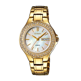 Casio Sheen นาฬิกาข้อมือผู้หญิง รุ่น SHE-4800G-7A - Gold