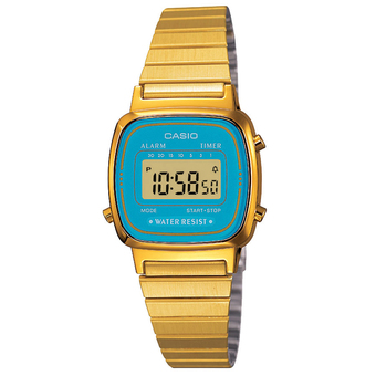 Casio Stainless Steel Band Watch (Gold) LA670WGA-2