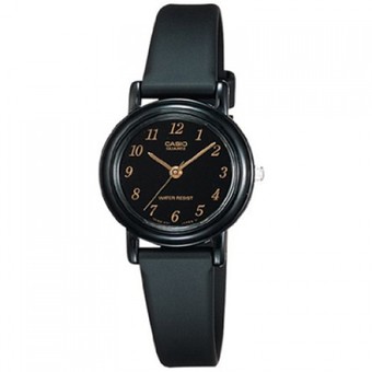 Casio นาฬิกาข้อมือผู้หญิง สายเรซิ่น สีดำหน้าปัดโทนดำ รุ่น LQ-139AMV-1LDF(ดำ)
