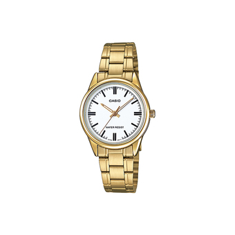 Casio Standard นาฬิกาข้อมือสุภาพสตรี สายสแตนเลส รุ่น LTP-V005G-7AUDF - เรือนทอง