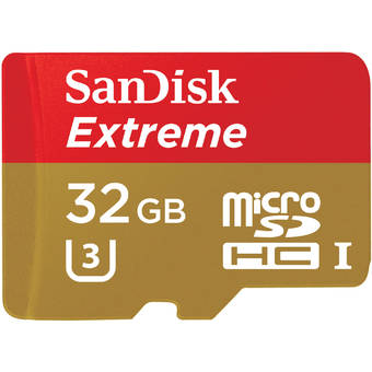 Sandisk Micro SD Extreme Card 90MB Class 10 32GB - Red/Gold