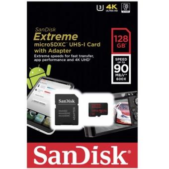 SanDisk 128GB Extreme Micro SD 600x (90MB/s) with SD Adapter(128GB)