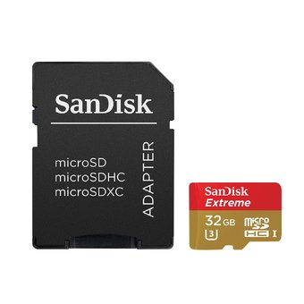 SanDisk เมมโมรี่การ์ด 32GB U3 Extreme Micro SD SDHC Class 10 UHS-I Card 90MB For Go Pro Hero