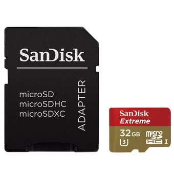 Sandisk เมมโมรี่การ์ด 32GB 60MB Extreme Micro SD SDHC Class 10 UHS-I U3 Card For Go Pro Hero