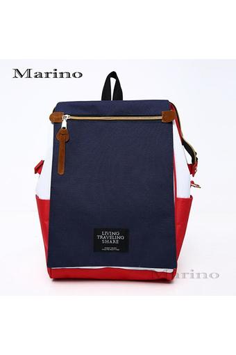 Marino กระเป๋า กระเป๋าเป้ กระเป๋าสะพายหลัง Woman Backpack No.0210 - D.Blue/Red