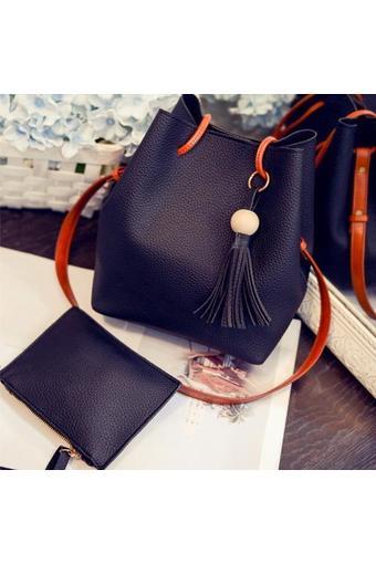 RockLife กระเป๋าสะพายไหล่ + กระเป๋าสตางค์ R1107 (Black)