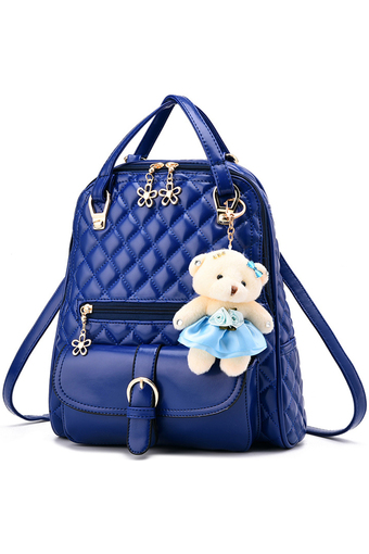 RockLife 3 in 1 Women Bag Top Handle Bag Women Backpack กระเป๋าสะพายไหล่ กระเป๋าเป้สะพายหลัง -Blue
