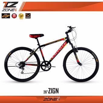 COYOTE จักรยานเสือภูเขา รุ่น ZIGN 26นิ้ว 6SPEED (สีดำ/แดง)