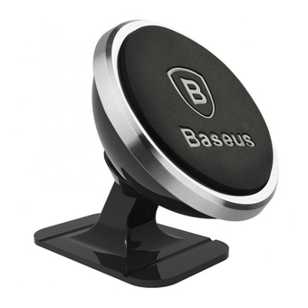 BASEUS ที่วางโทรศัพท์แถบแม่เหล็กติดรถยนต์ Stick and Go Rotation Magnetic Mount Holder (สีเงิน)