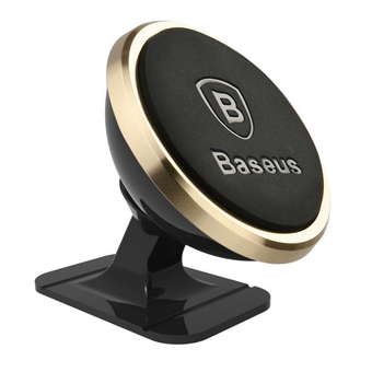 BASEUS ที่วางโทรศัพท์แถบแม่เหล็กติดรถยนต์ Stick and Go Rotation Magnetic Mount Holder (สีทอง)