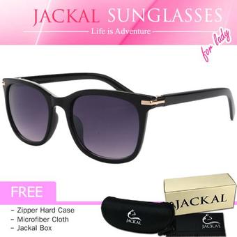 JACKAL SUNGLASSES LADY แว่นกันแดดผู้หญิง รุ่น JSL004(Black Black)