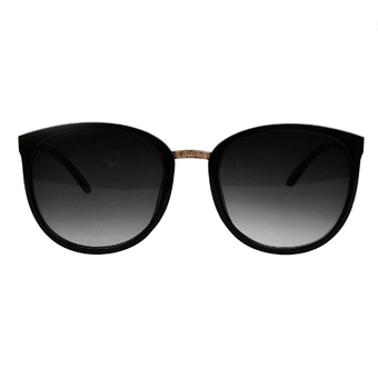 WiseBuy Womens Girls Sunglasses UV400 Protection Metal Frame Vintage Retro Black Frame