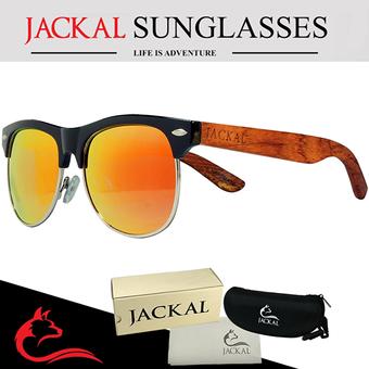 JACKAL แว่นกันแดดขาไม้ Jackal Semi-Wooden Sunglasses รุ่น Morgan MR010P