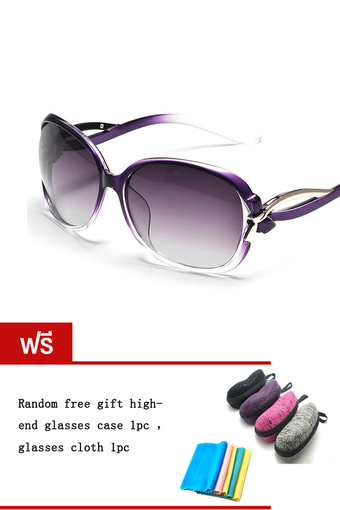 DAKIN แว่นตากันแดด รุ่น T5256- Polarized Purple (Free glasses case glasses cloth)
