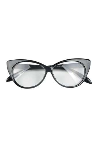 Moonar Cat&#039;s Eye Sunglasses Eyewear Glass Frame Bright Black