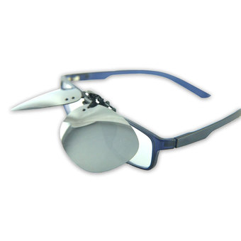 niceEshop Blue Mirror Polarized Clip On Aviator Sunglasses,White Mercury