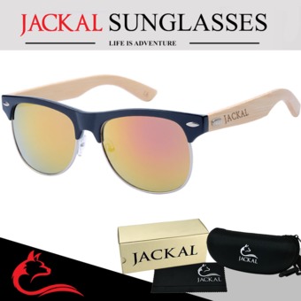 JACKAL แว่นกันแดดขาไม้ Jackal Semi-Wooden Sunglasses รุ่น Morgan MR007