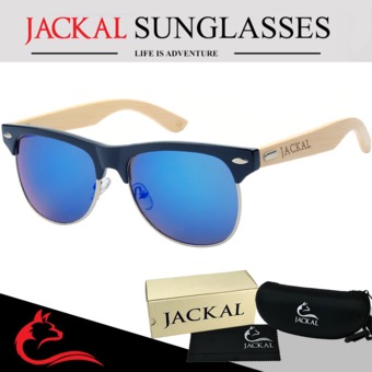 JACKAL แว่นกันแดดขาไม้ Jackal Semi-Wooden Sunglasses รุ่น Morgan MR006