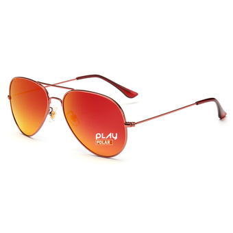 PLAY POLAR แว่นกันแดดโพลาไรซ์ รุ่น PL3025 - Orange Red