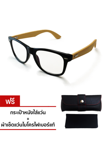 Wood Glasses แว่นขาไม้ WFN-wood กรอบดำ - Black