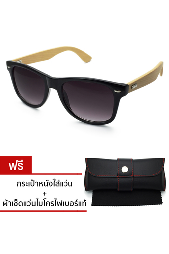 Wood Glasses แว่นขาไม้ WF wood (Black)