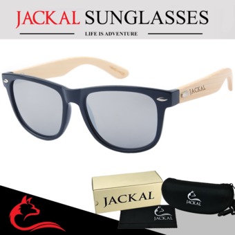 JACKAL แว่นกันแดดขาไม้ Jackal Semi-Wooden Sunglasses รุ่น Traveller TL004