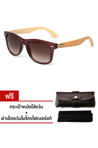 Wood Glasses แว่นขาไม้ WF-wood ( Brown )