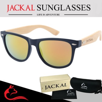 JACKAL แว่นกันแดดขาไม้ Jackal Semi-Wooden Sunglasses รุ่น Traveller TL007