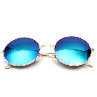 Retro Vintage Men Women Big Round Metal Frame Sunglasses Glasses Eyewear Fashion